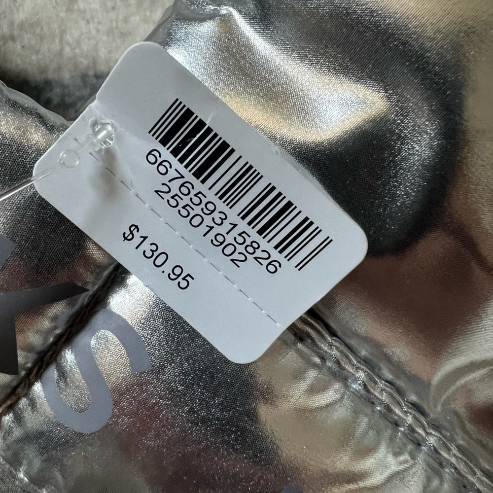 Bath & Body Works Shiny Silver Tote NWT - Picture 4 of 8